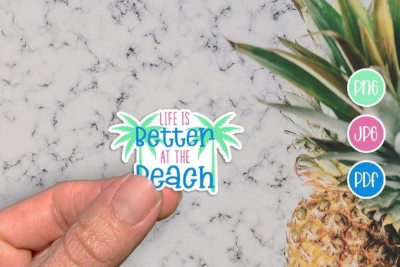Download Life is Better at the Beach, Sticker PNG - Sticker png Collection