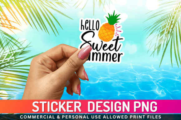 Download Hello Sweet Summer Sticker Png Desgin - Sticker png Collection