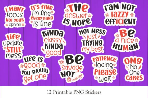 Download Sarcastic Printable Sticker Png Bundle - Sticker png Collection