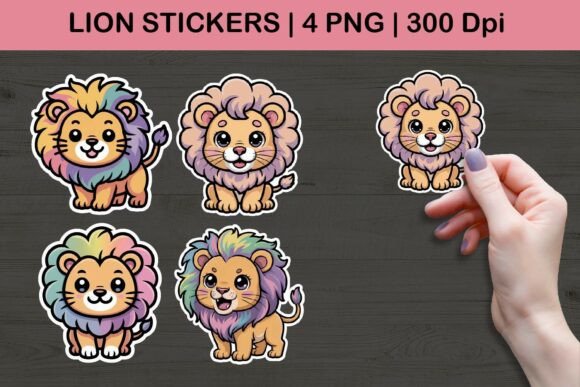 Download Cute Pastel Lion Sticker PNGs - Sticker png Collection