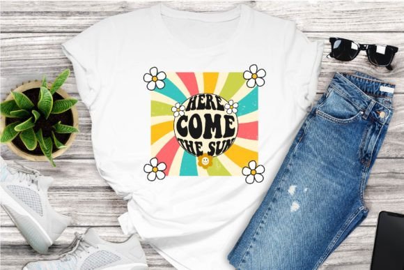 Download Here Come the Sun SVG Retro Summer - Retro summer Collection