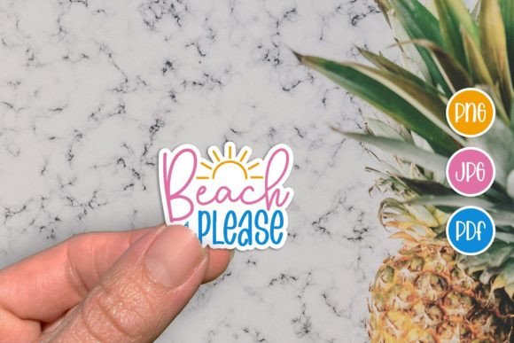 Download Beach Please PNG, Summer Sticker PNG - Sticker png Collection