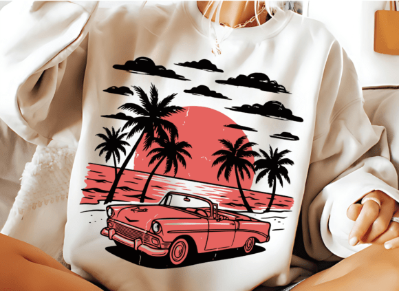 Download Retro Summer Png,Vintage Summer Beach - Retro summer Collection