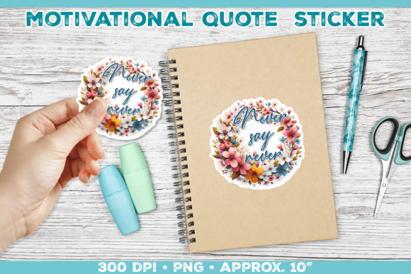 Download Motivational Quote Sticker PNG - Sticker png Collection