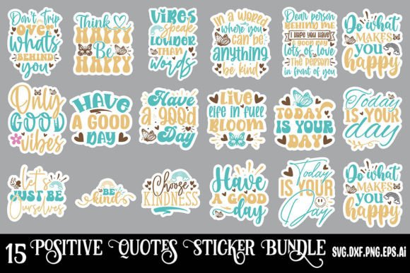 Download Positive Quotes Sticker Bundle - Quotes sticker Collection