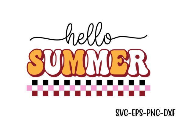 Download Retro Hello Summer Svg Design File - Summer svg Collection