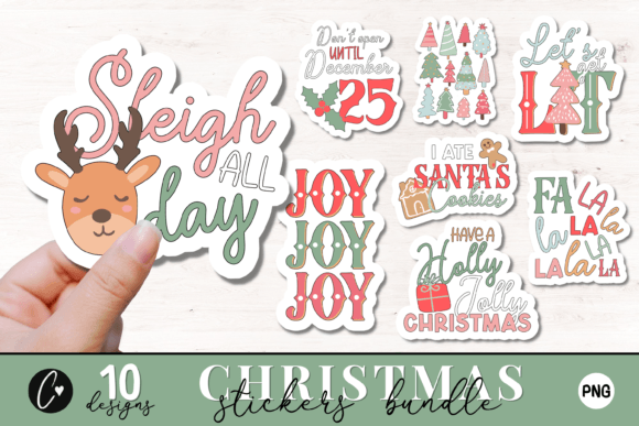 Download Cute Christmas Sticker PNG Bundle - Sticker png Collection