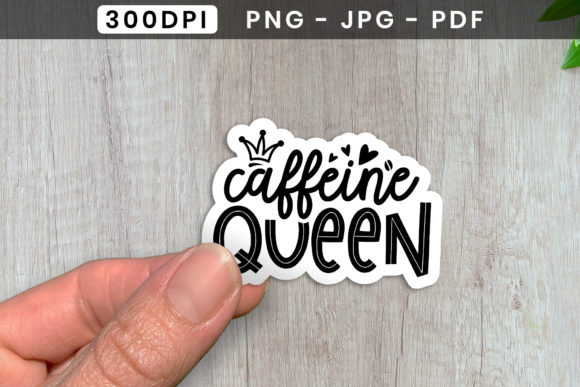 Download Caffeine Queen, Coffee PNG, Sticker PNG - Sticker png Collection