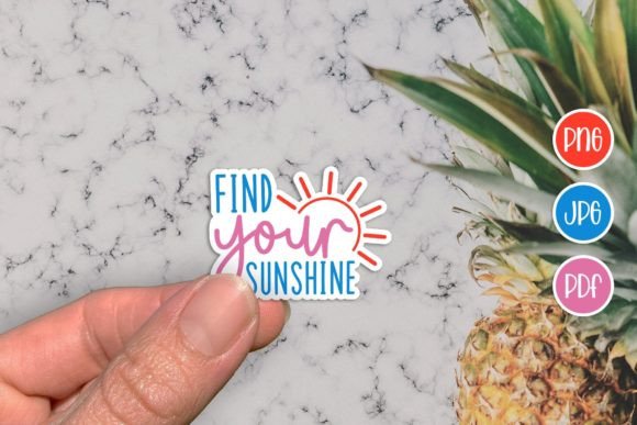 Download Find Your Sunshine, Summer Sticker PNG - Sticker png Collection