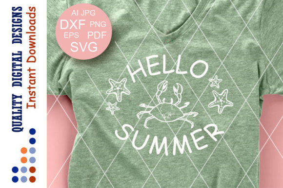 Download Hello Summer Svg Files Vacay Mode Сrab - Summer svg Collection