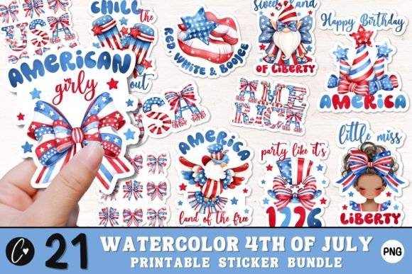 Download Cute 4th of July Sticker PNG - Sticker png Collection