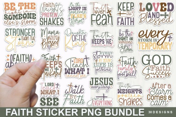 Download Faith Sticker PNG Bundle ,Faith Sticker - Sticker png Collection